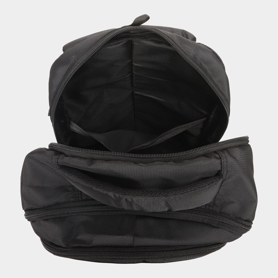 Black Polyester Backpack, , large image number null