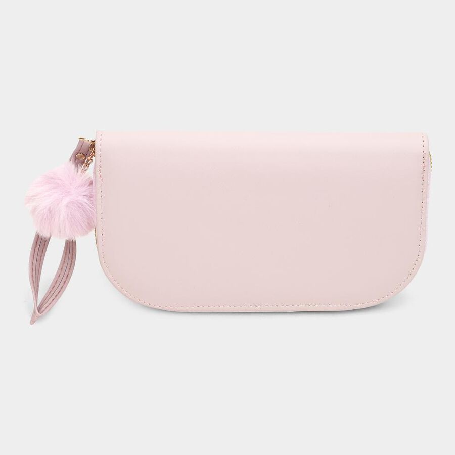 Women's Colour Block Polyurethane Long Wallet, , large image number null
