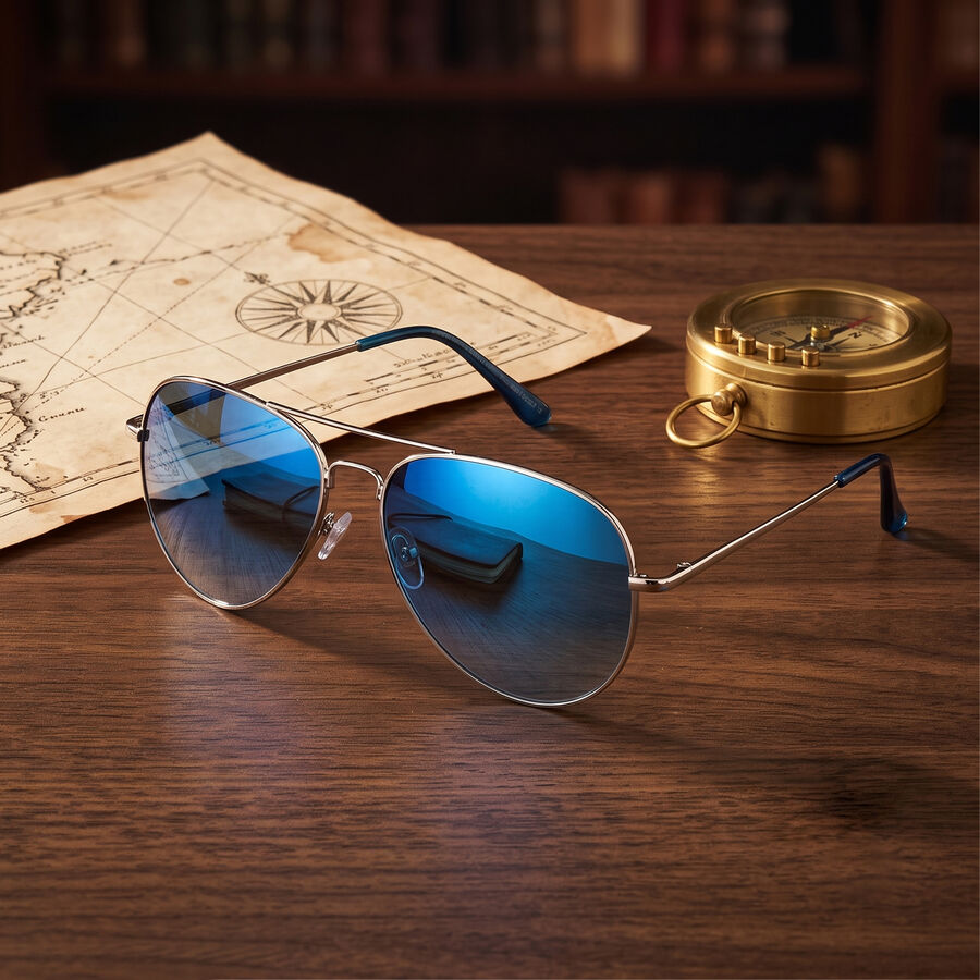 Men's Blue Sunglasses, , large