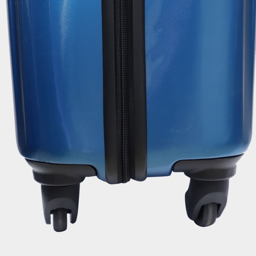 4-Wheel Blue PVC Matee Hard Case Trolley, Large, , large image number null