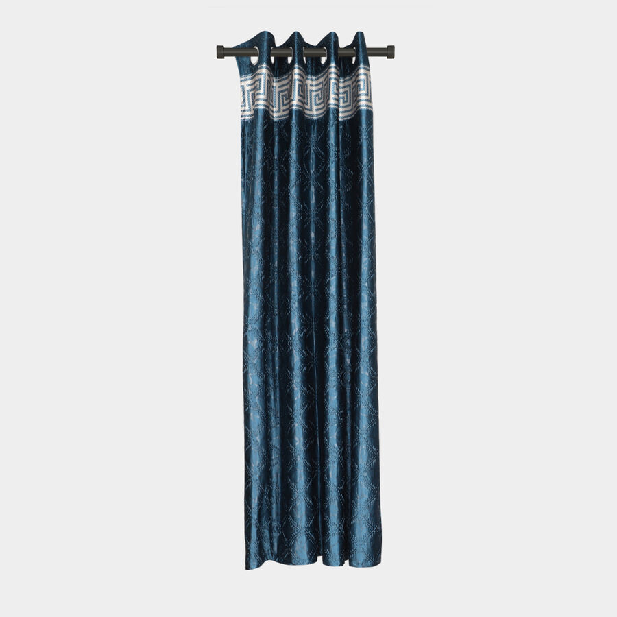 5 ft. Dark Blue Polyester Curtain, , large image number null