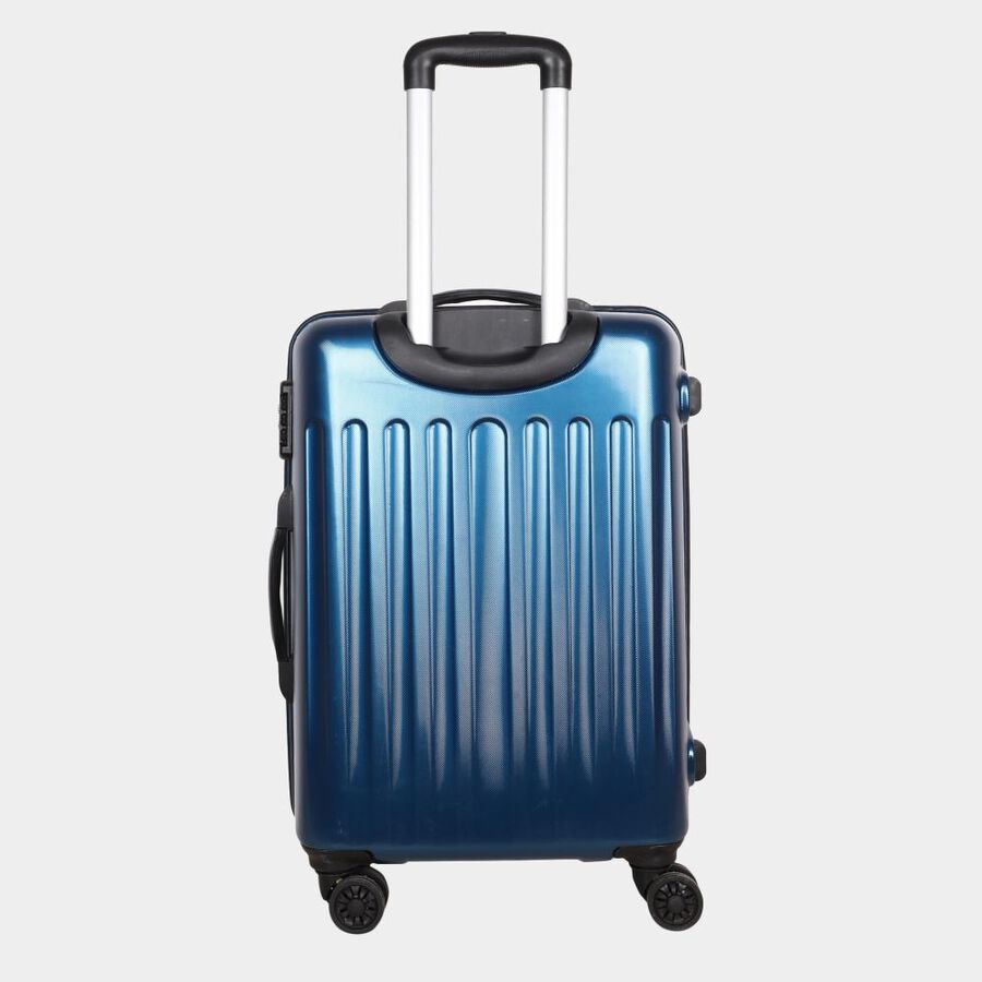 8-Wheel Dark Blue Polypropylene Hard Case Trolley, Medium, , large image number null