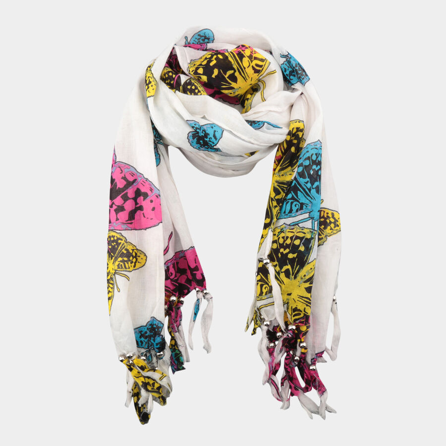 Women's Cotton Scarf, 50 cm X 1.8 m, , large image number null