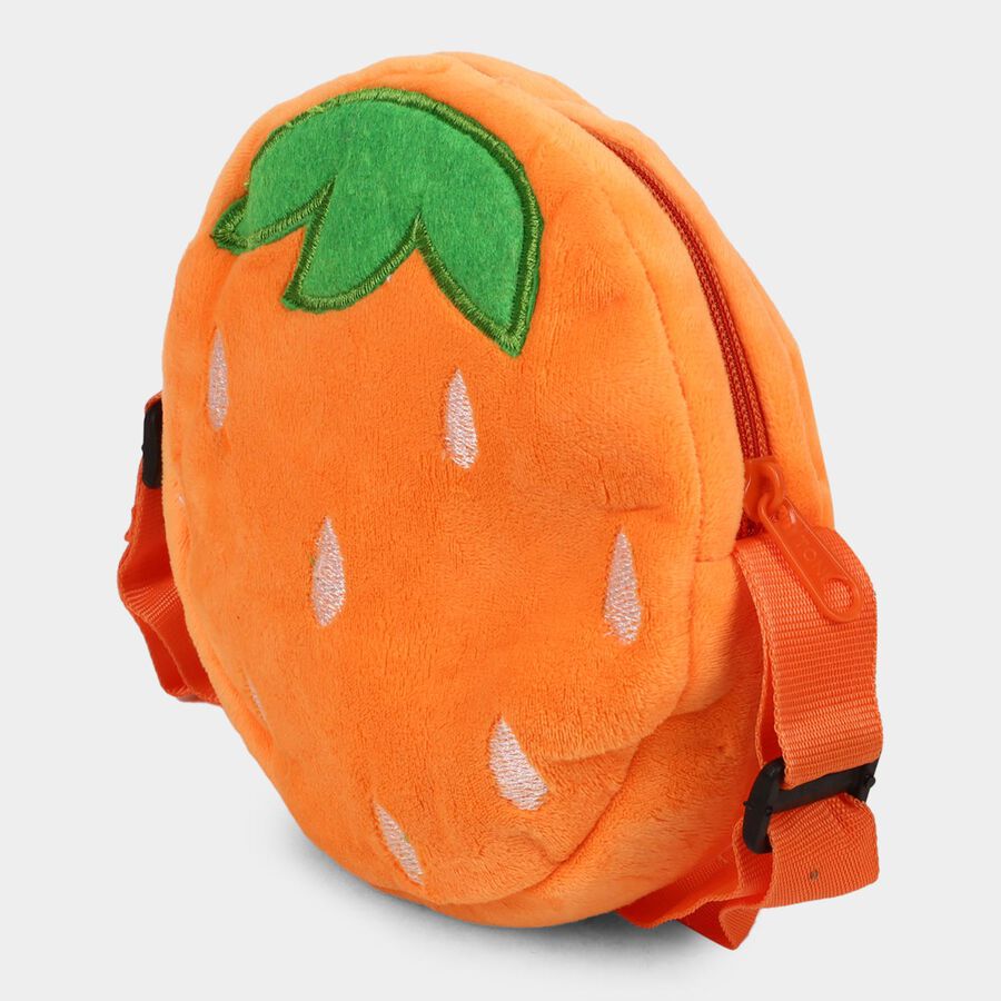 Kids Orange Shape Fabric Bag, , large image number null