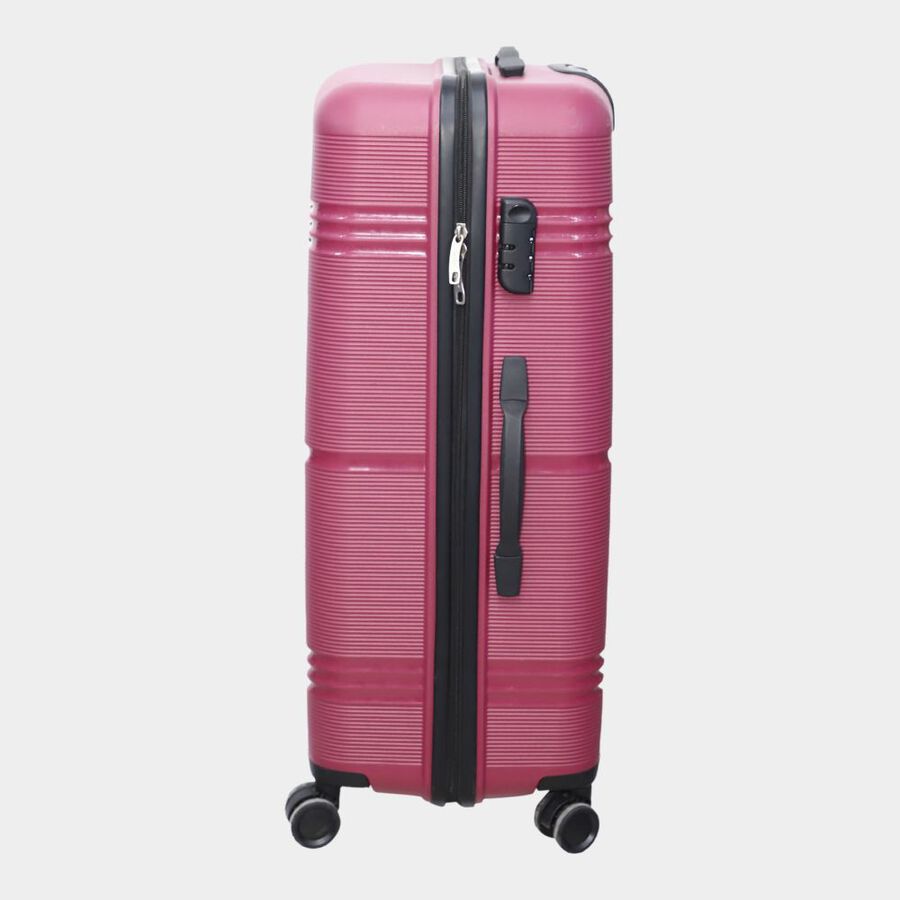 8-Wheel Maroon PVC Matee Hard Case Trolley, Large, , large image number null