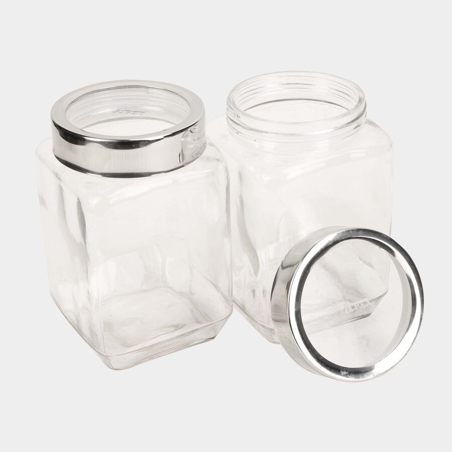 700 ml Glass Jars, Set of 2, , large image number null
