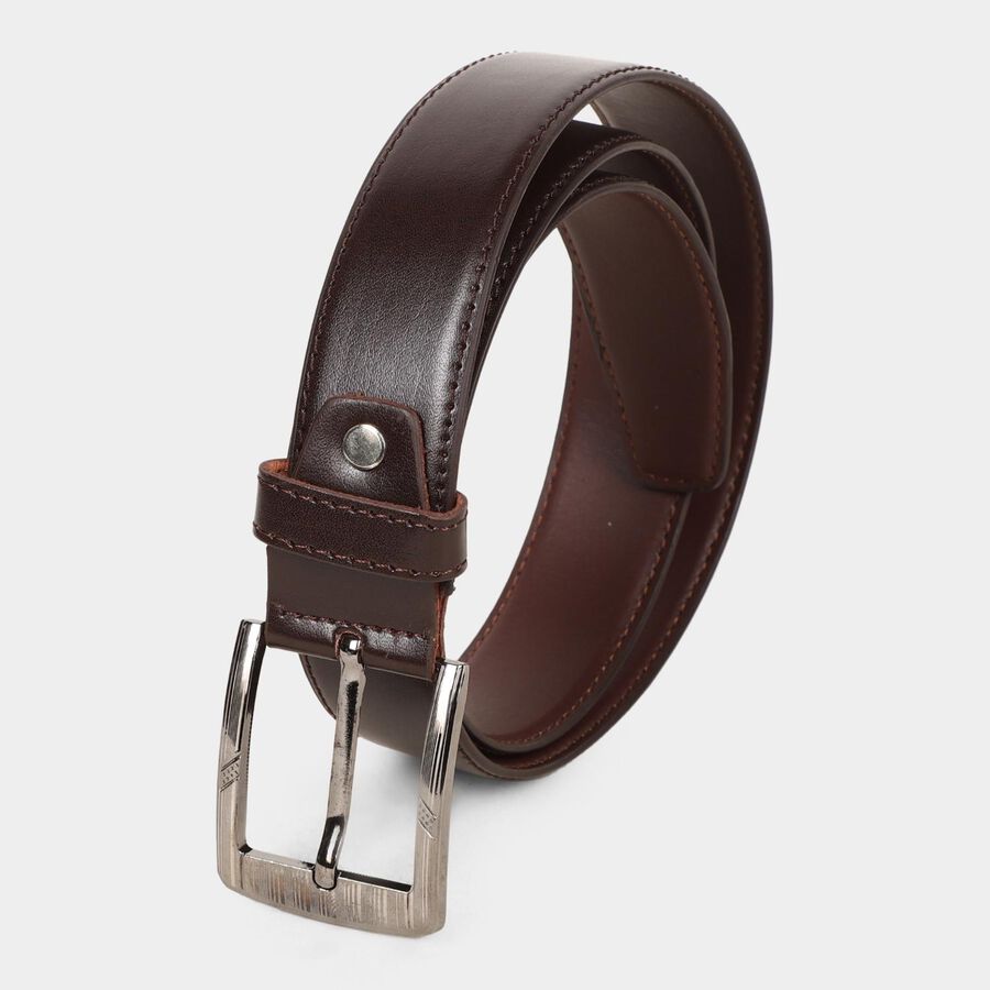 Men's Brown Polyurethane Formal Belt, , large image number null