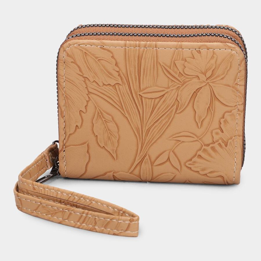 Women's Brown Polyurethane Handbag, , large image number null