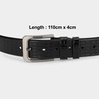 Men's Black PU Belt, , small