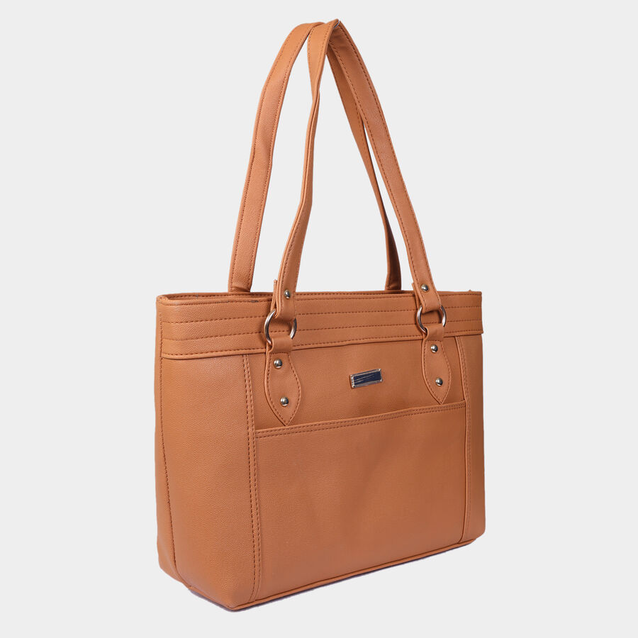 Women Solid Mustard Handbag, , large image number null