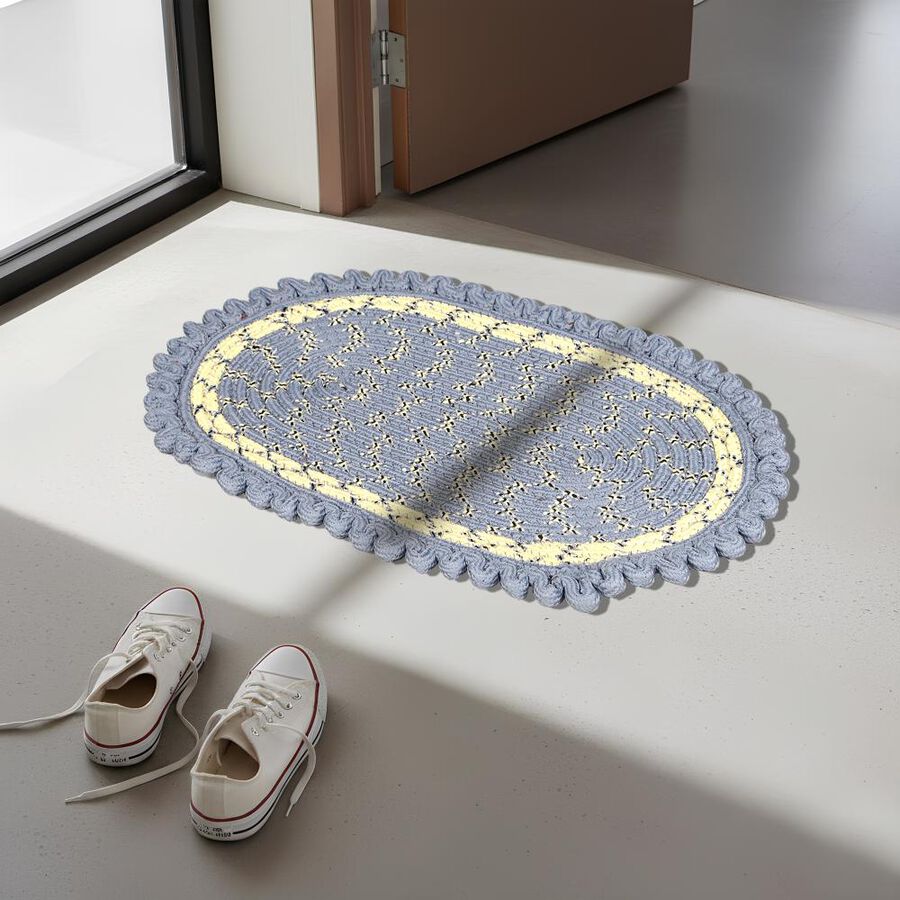 Grey Polyester Door Mat, , large image number null