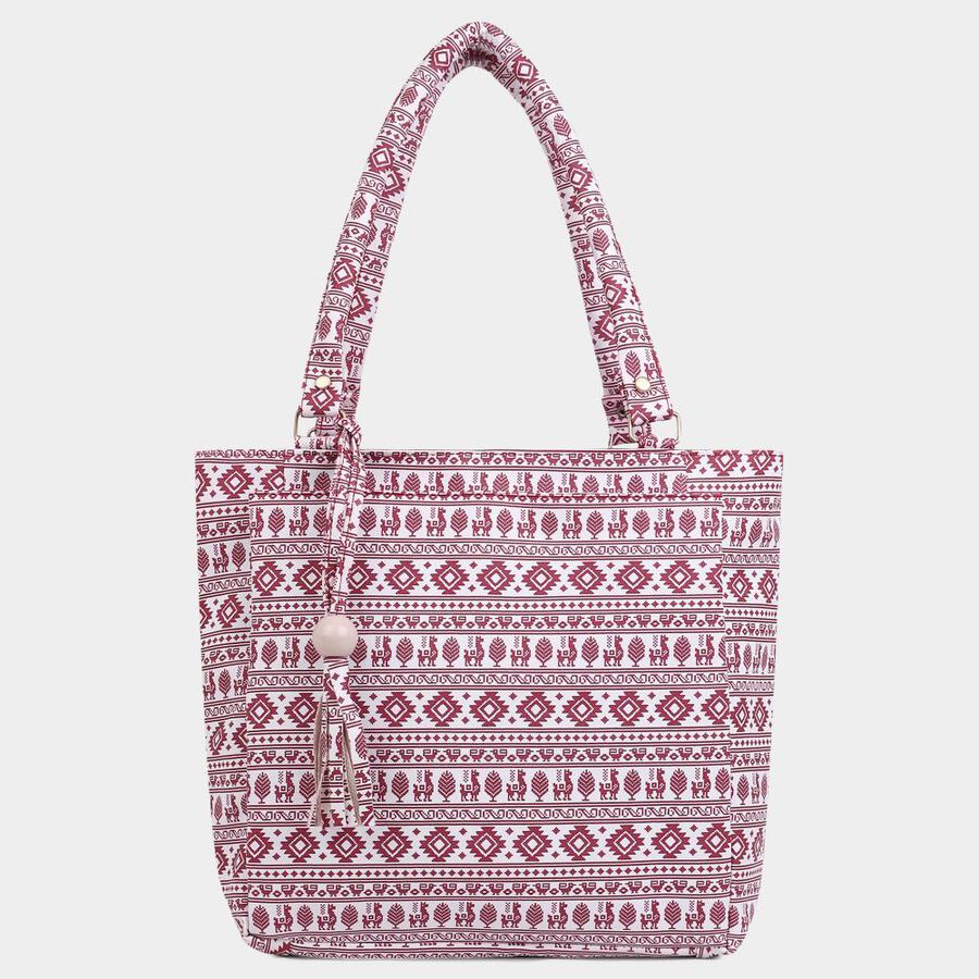 Women's Pink Polyurethane Hand Bag, , large image number null