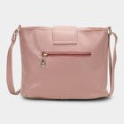 Women's Pink Polyurethane Handbag, , small image number null