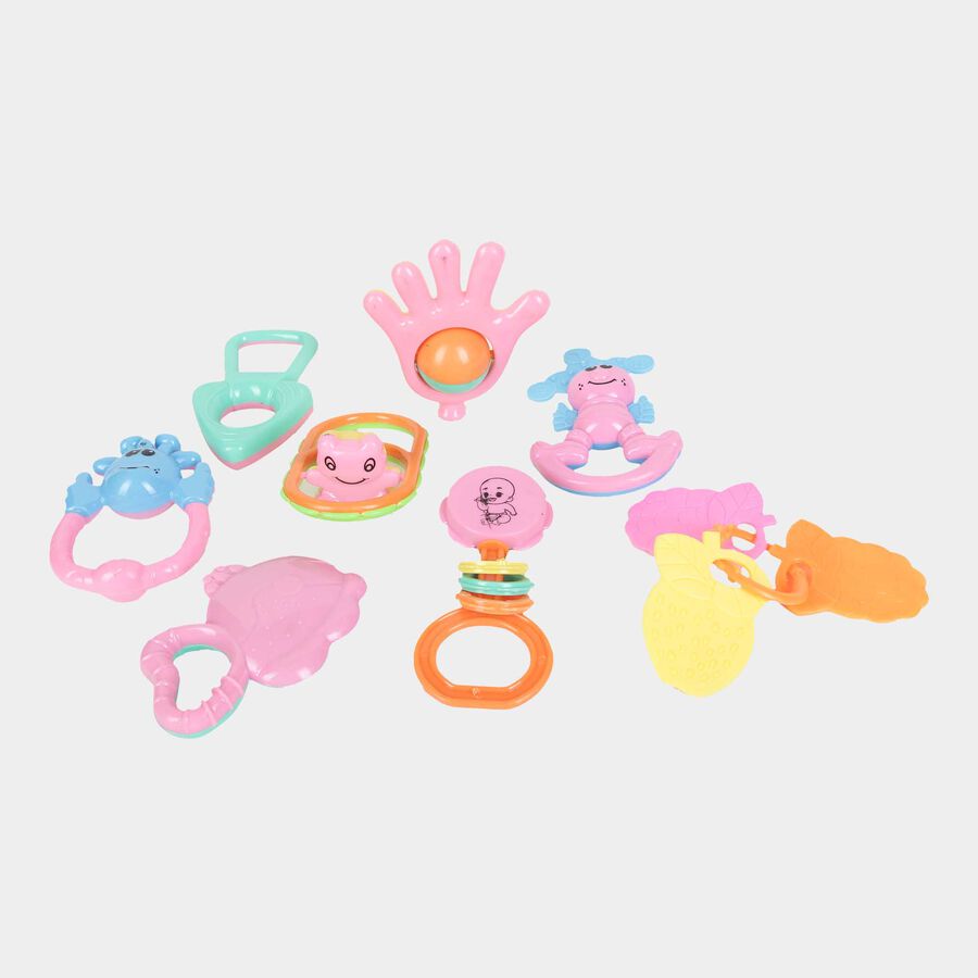 Baby Rattles, Set of 8, , large image number null