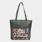 Women's Green Polyurethane Tote Bag, , small image number null