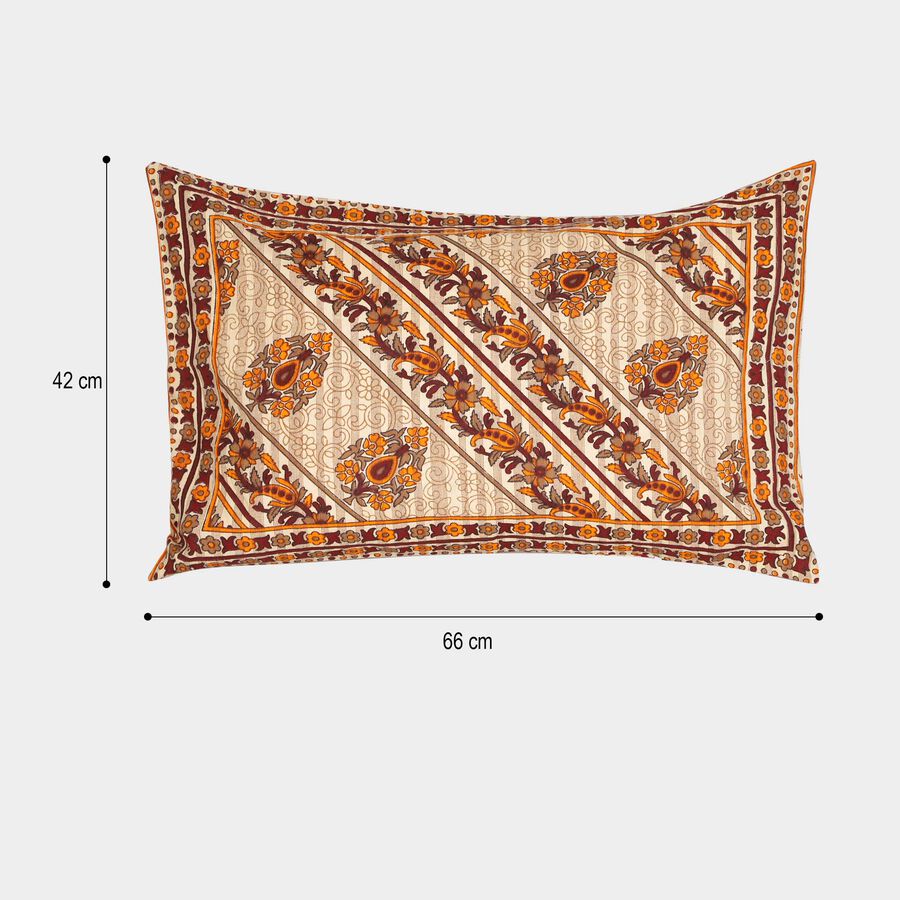Multicolour Cotton Pillow Cover, , large image number null