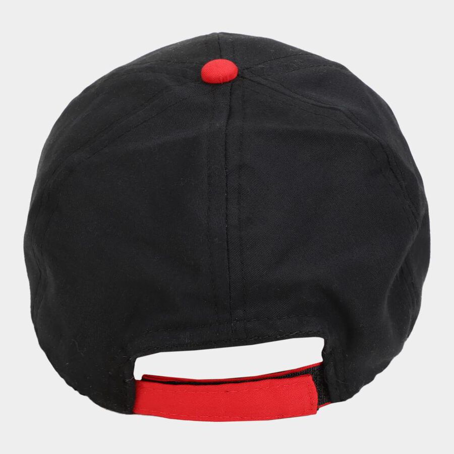 Kids' Black Canvas Cap, , large