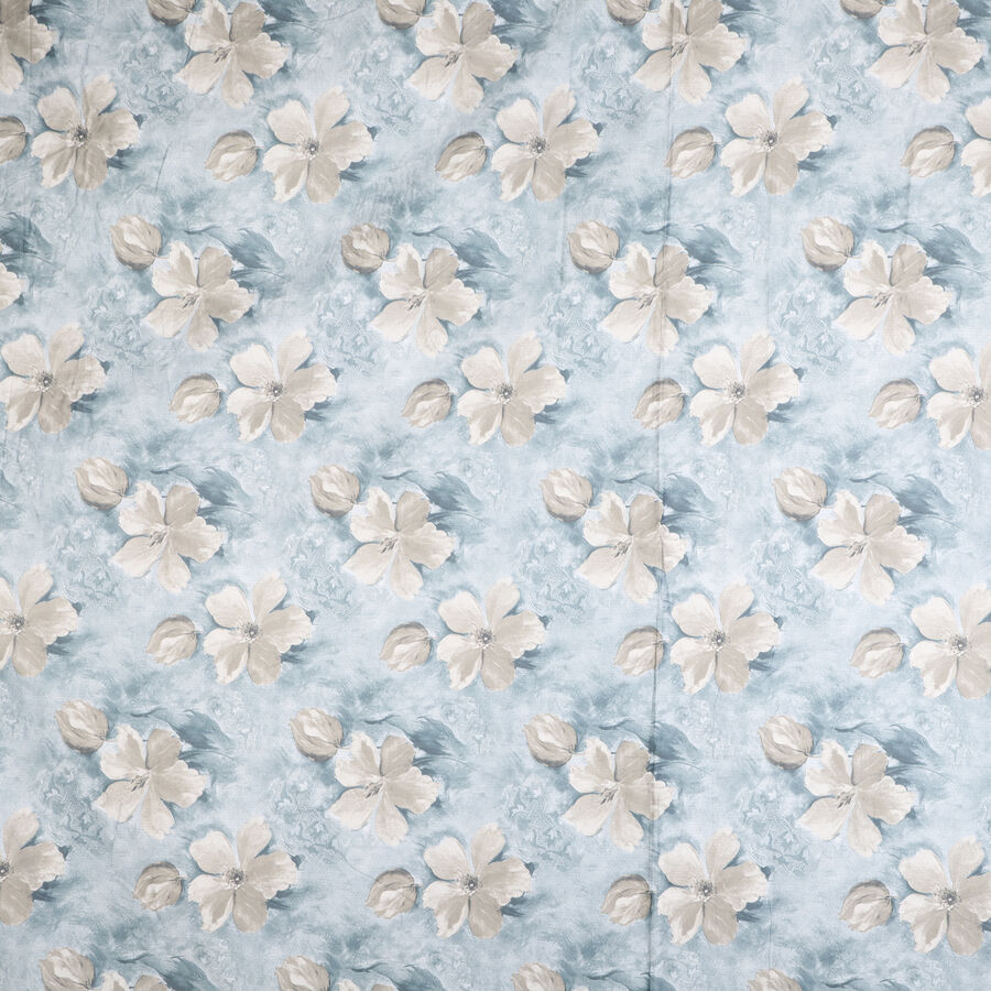 Blue Cotton Double Bedsheet, , large image number null