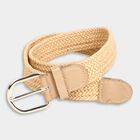 Women's Beige Nylon And Polyester Belt, , small image number null