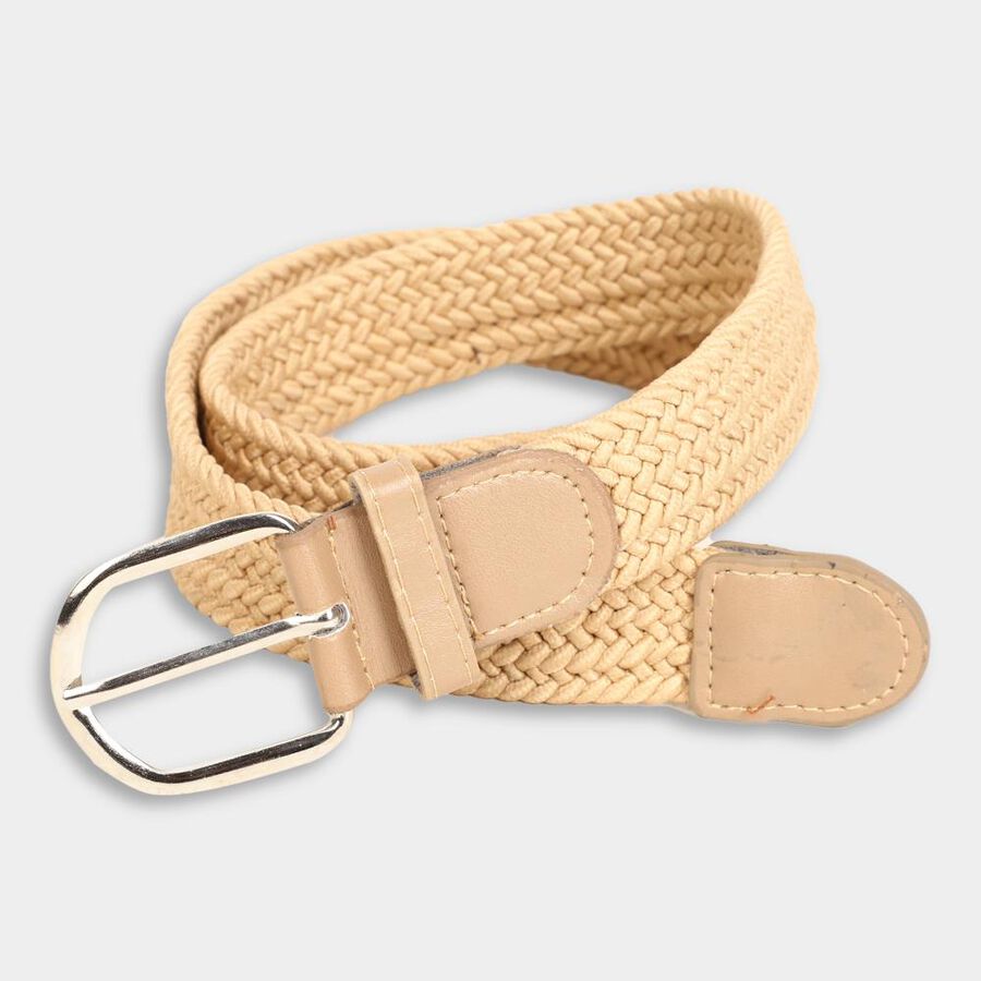 Women's Beige Nylon And Polyester Belt, , large image number null