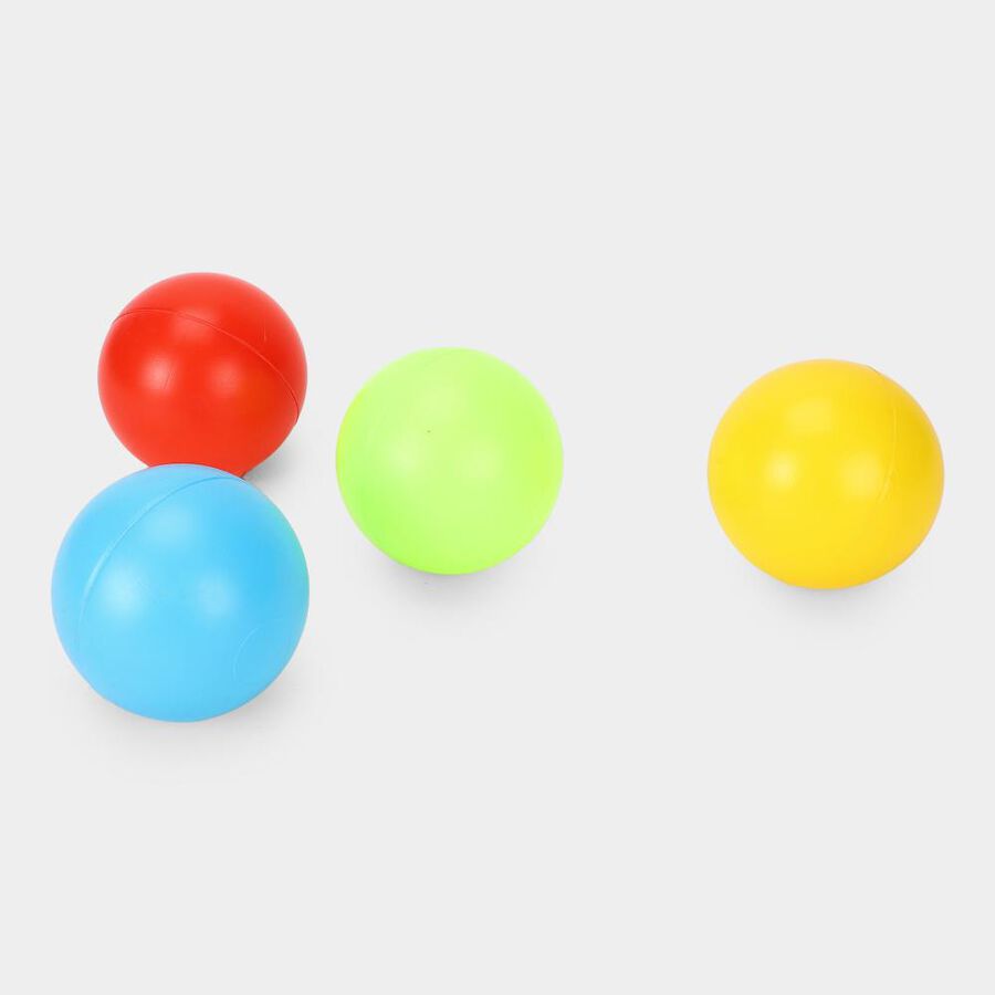 Orange Plastic Soft Ball Pack Of 4, , large