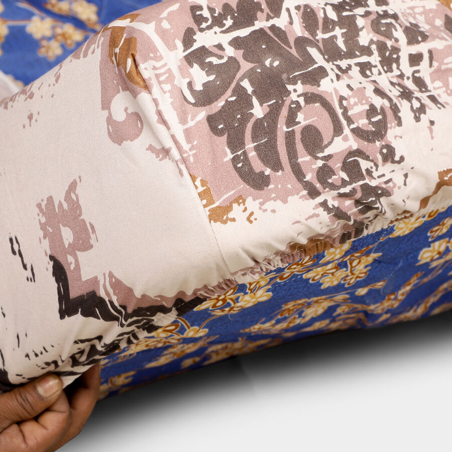 120 GSM Beige Microfiber Double Bedsheet, , large image number null