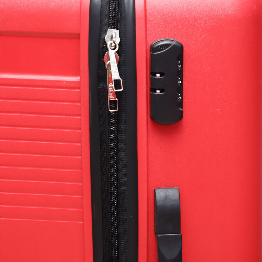 4-Wheel Red Polypropylene Hard Case Trolley, Small + Medium + Large, , large image number null