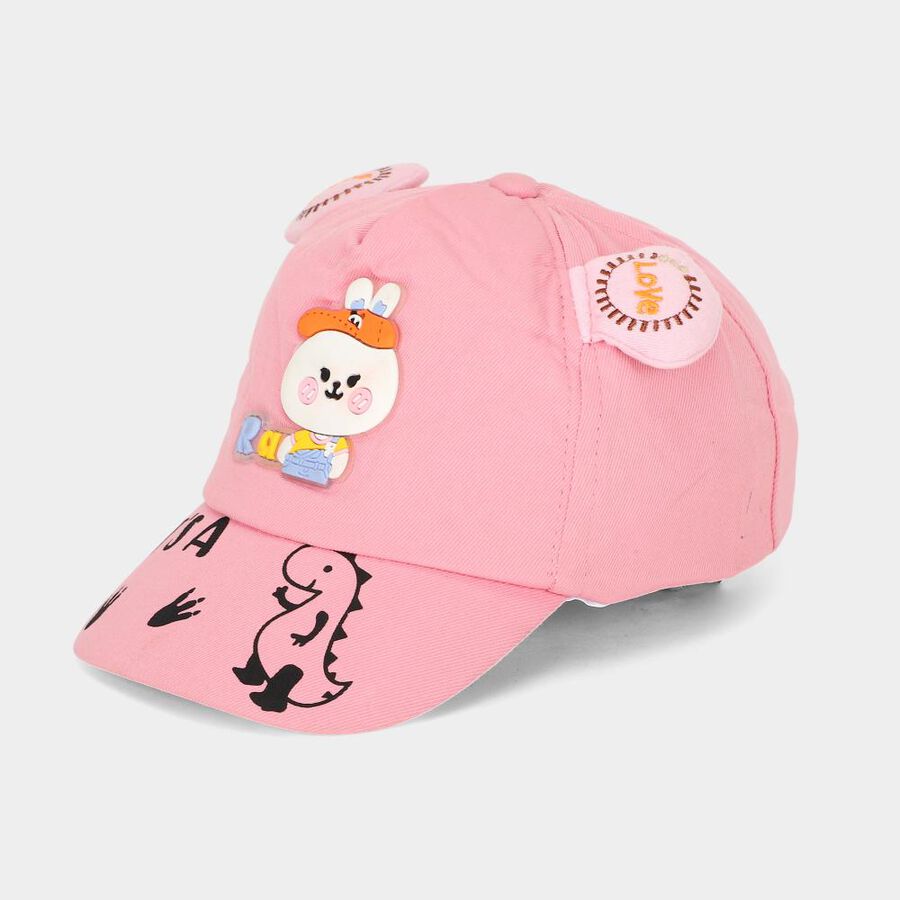 Kid's Pink Fabric Caps, , large