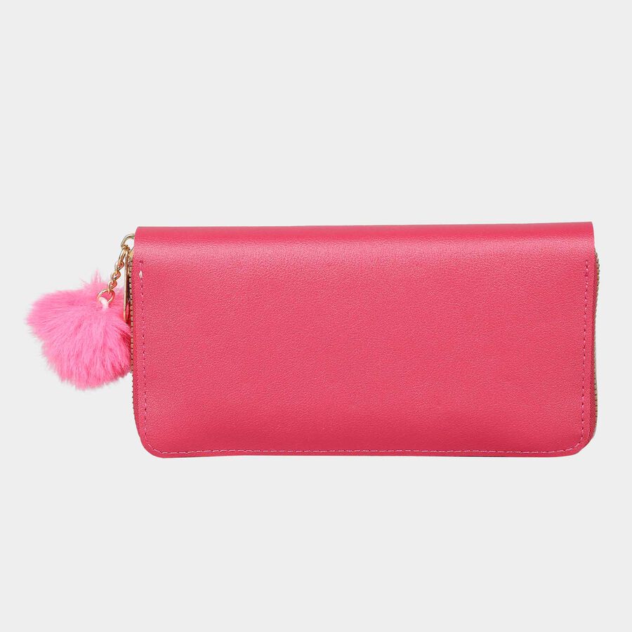Women's Polyurethane Zipper Hand Pouch, , large image number null