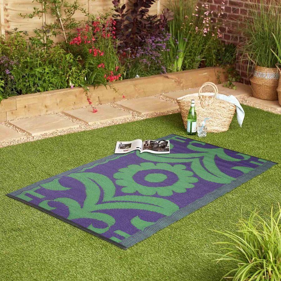 Dark Green PVC Floor Mat (Reversible), , large image number null