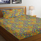 120 GSM Green Microfiber Double Bedsheet With Pillow Cover, , small image number null