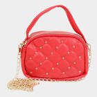 Women's Polyurethane Zipper Sling Bag, , small image number null