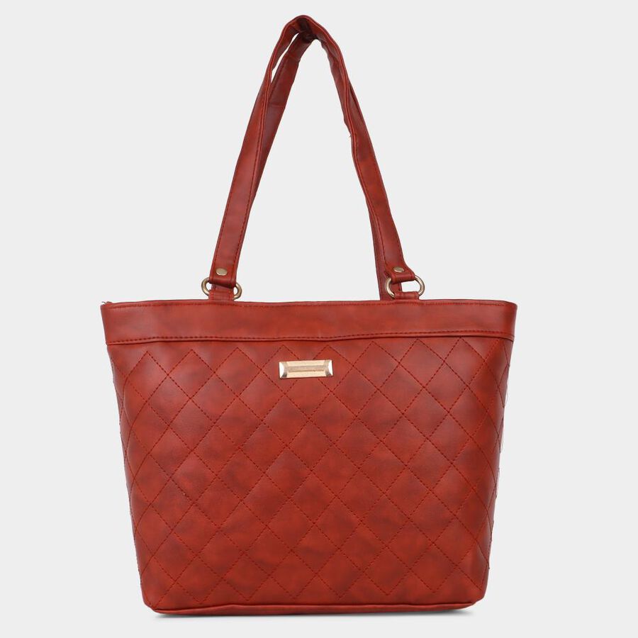 Women's Cherry Polyurethane Tote Bag, , large image number null