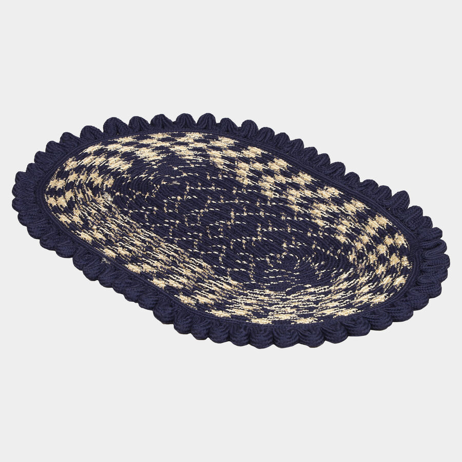 Blue Polyester Door Mat, , large image number null