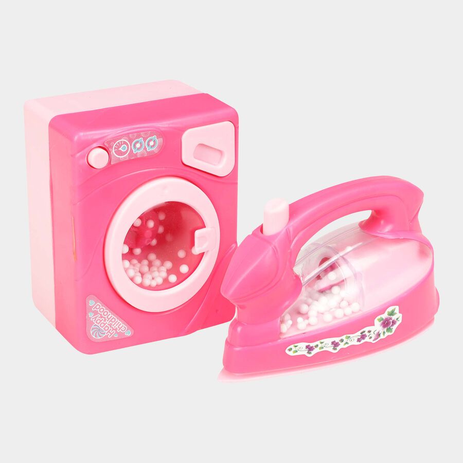 Kid's Toy Iron And Washing Machine, , large image number null