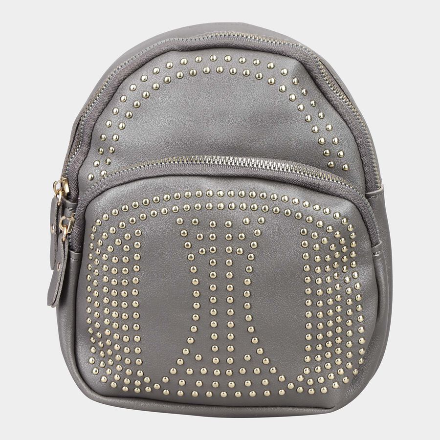 Kid's Grey Polyurethane Bag, , large image number null