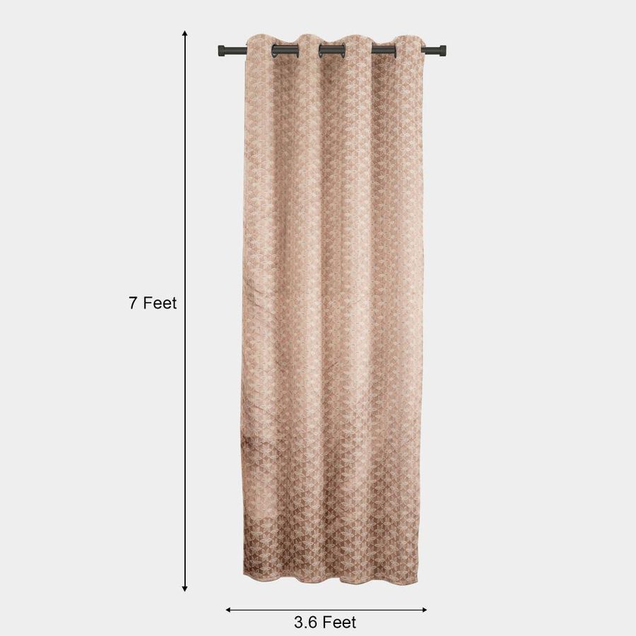 7ft. Peach Microfiber Door Curtain, , large image number null