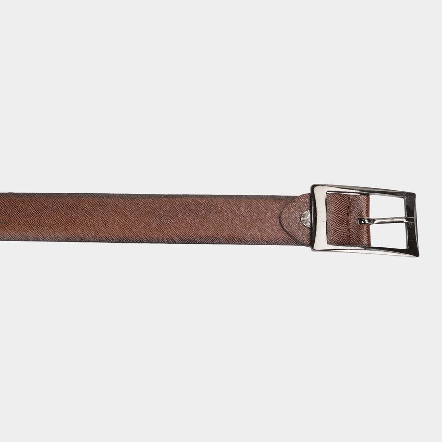 Men's Brown Polyurethane Formal Belt, , large image number null