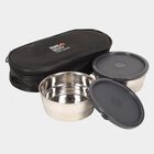 Steel Lunch Box - 2 Cotainers With 1 Bag, , small image number null