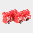Kid's Pull Back Fire Truck, Set of 4, , small image number null