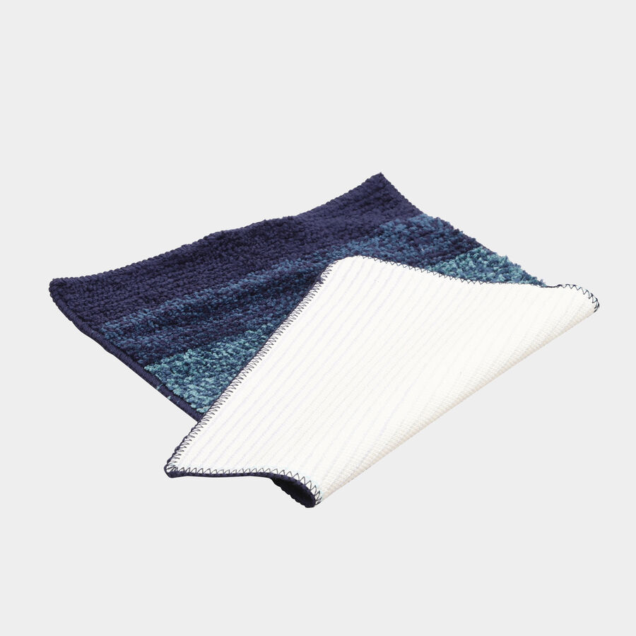 Anti-Skid Blue Polyester Door Mat, , large image number null