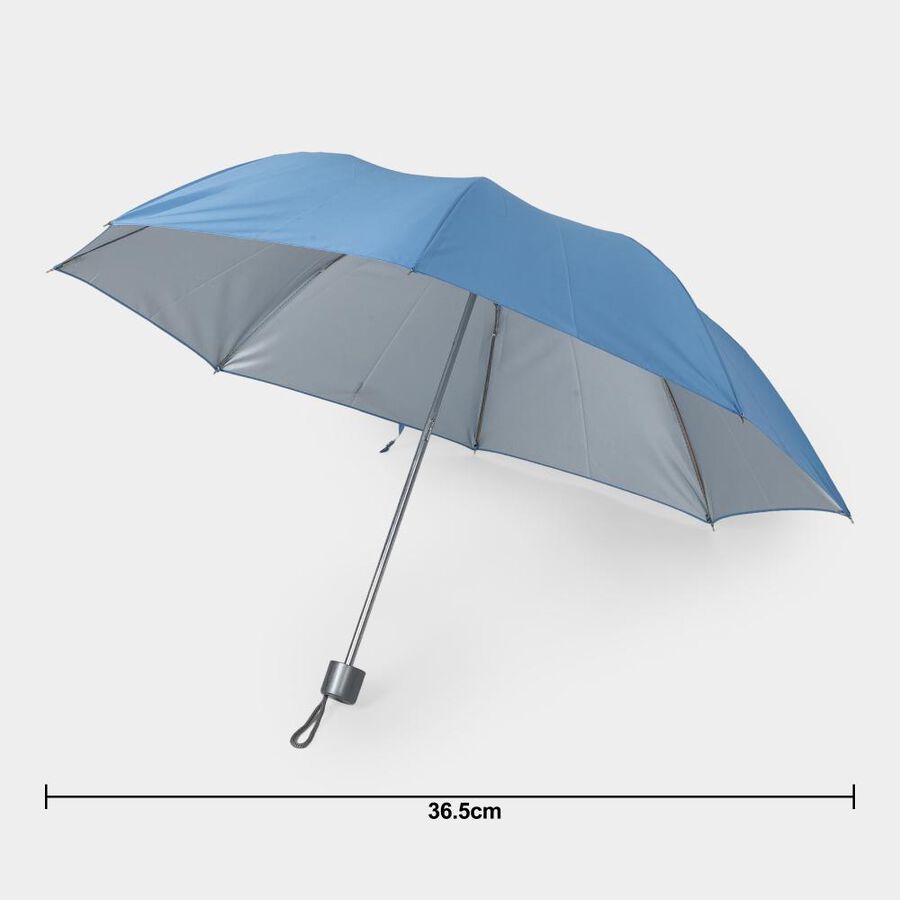 Women's Blue Polyester Umbrella, , large