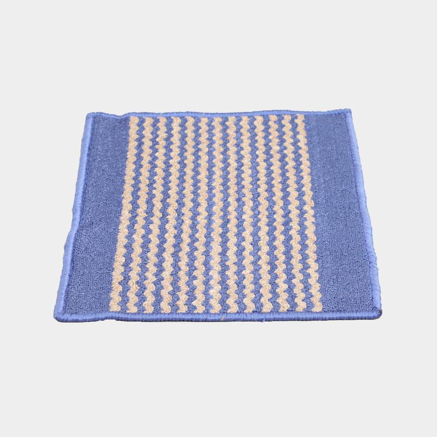 Anti-SKId Blue Polyester Door Mat, , large image number null