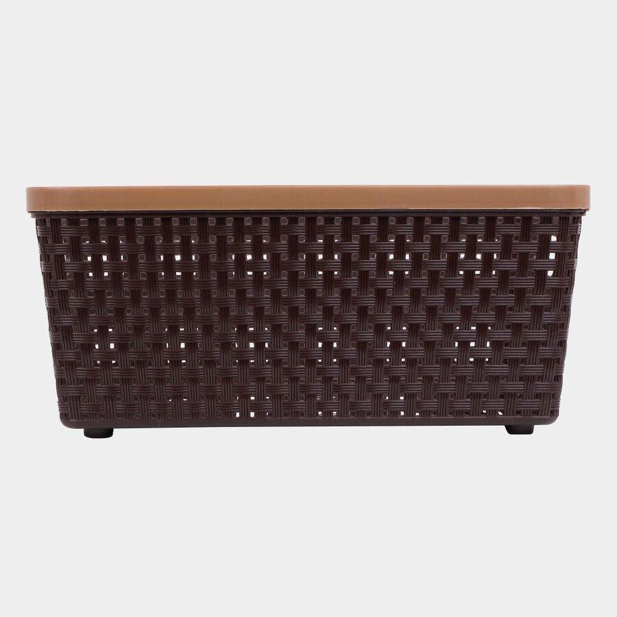 Brown Plastic Basket, , large image number null