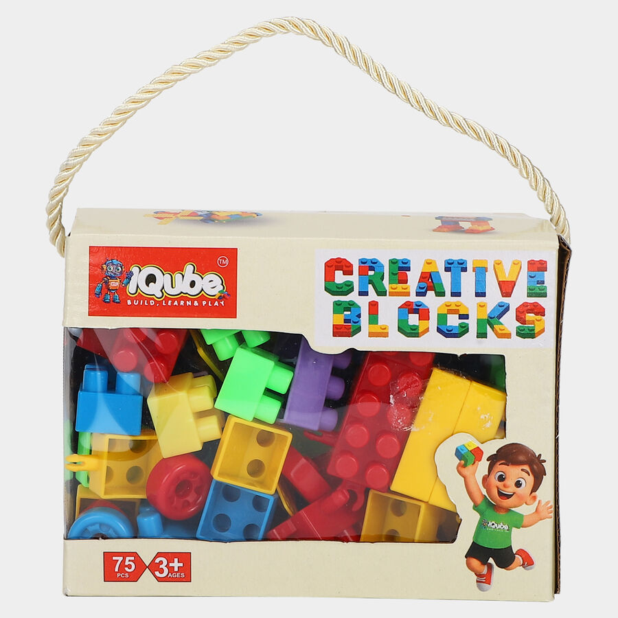 Kid's Multi Colour Plastic Blocks, , large