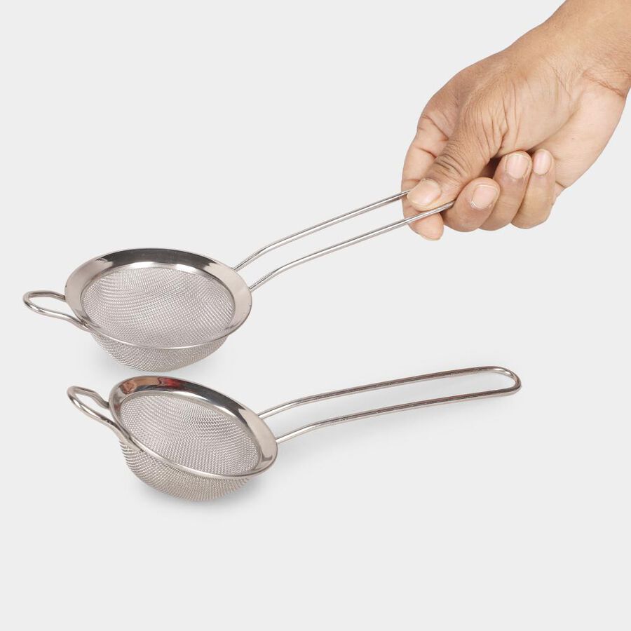 Stainless Steel Strainer Set of 2, , large image number null