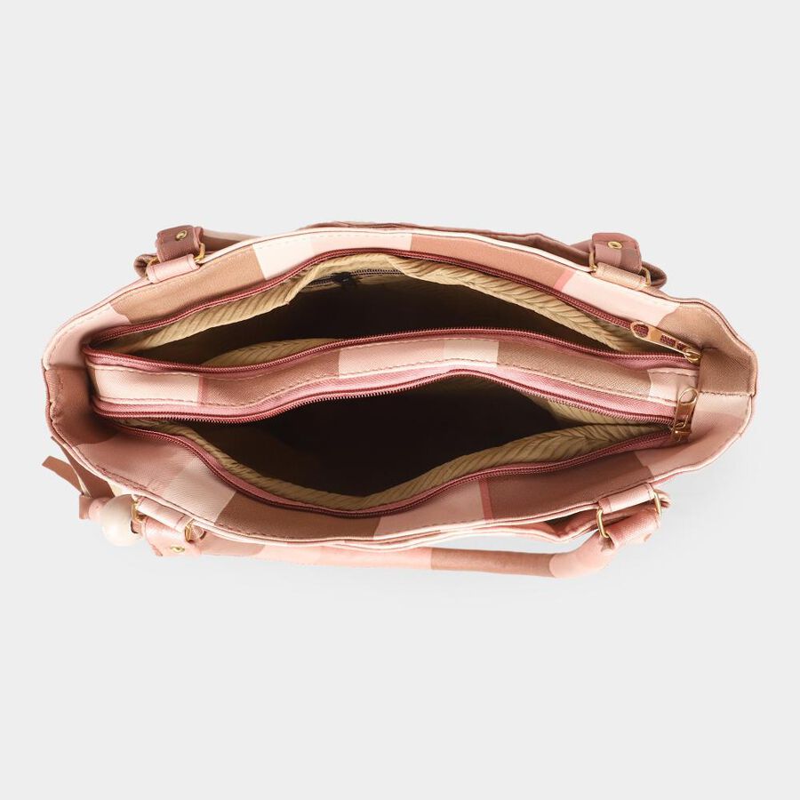 Women's Brown Pu Hand Bag, , large image number null