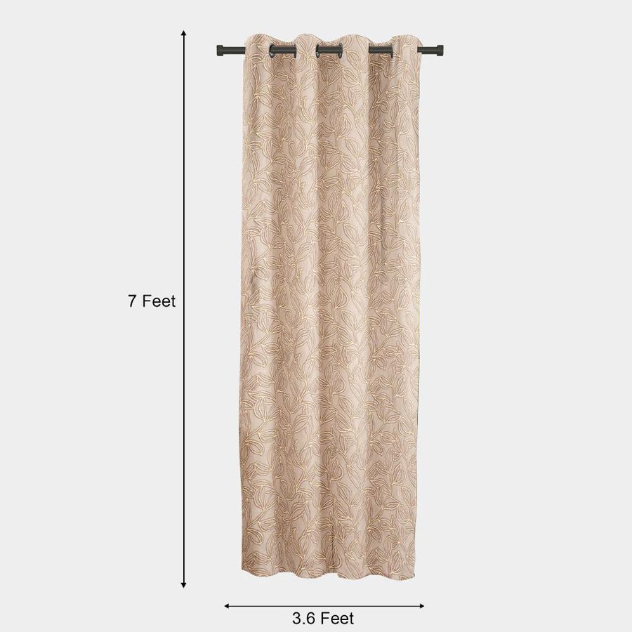 7ft. Brown Polyester Curtain, , large