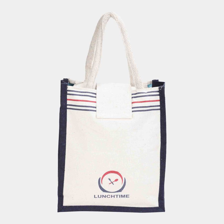 White Canvas Lunch Bag, , large image number null