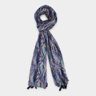Women's Grey Nylon/Polyester Scarf, , small